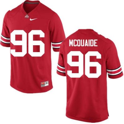 NCAA Ohio State Buckeyes Men's #96 Jake McQuaide Red Nike Football College Jersey DSS8245MF